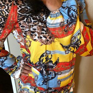 Frill-Neck Baroque Blouse